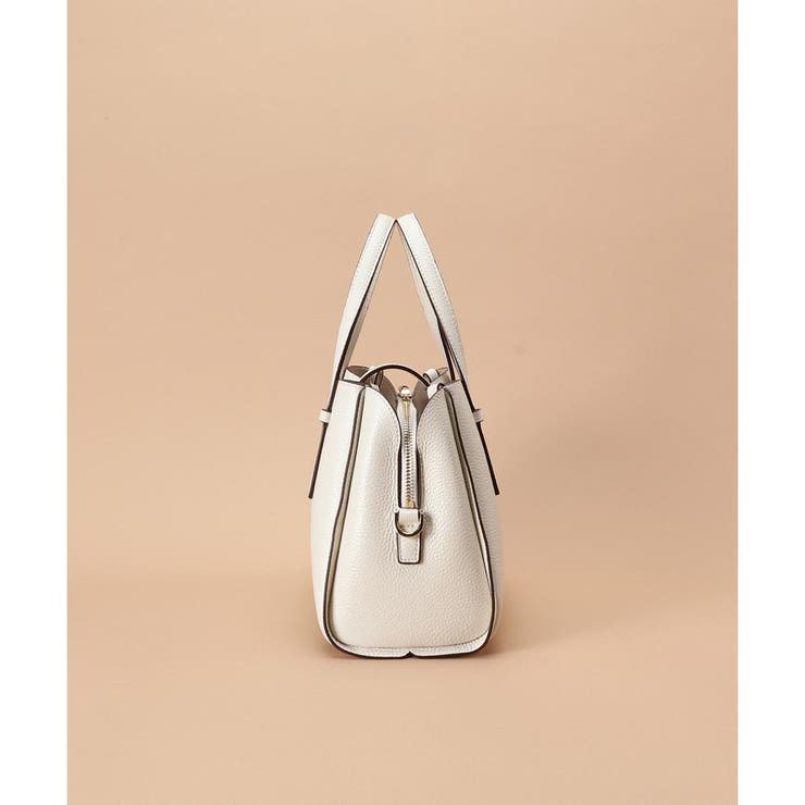 スクエア金具 シンプルハンドバッグ[品番：STJW0012419]｜Samantha