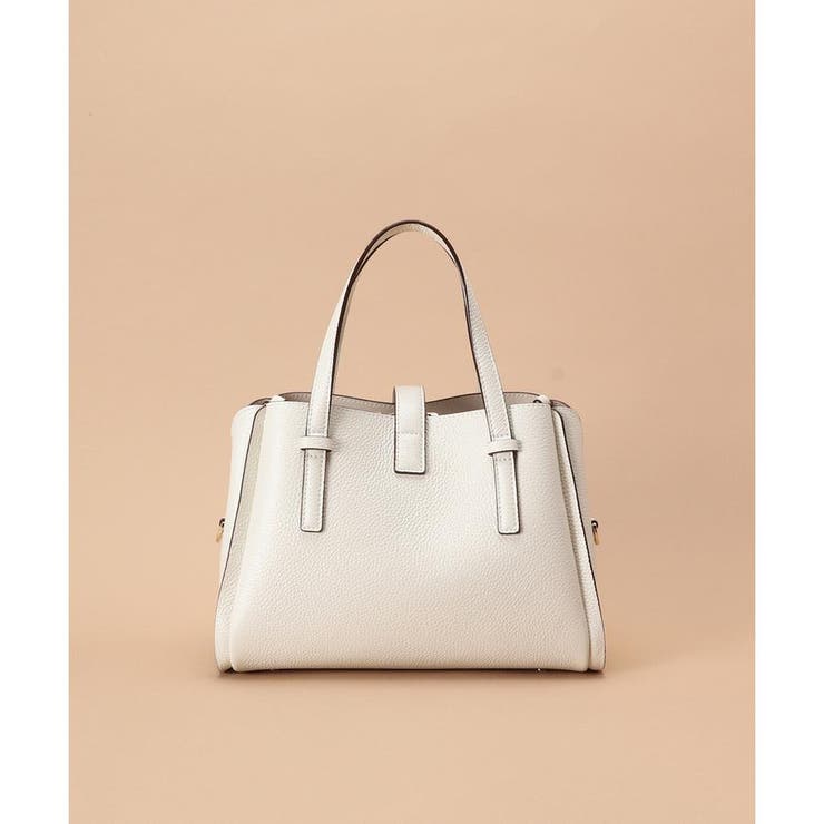スクエア金具 シンプルハンドバッグ[品番：STJW0012419]｜Samantha