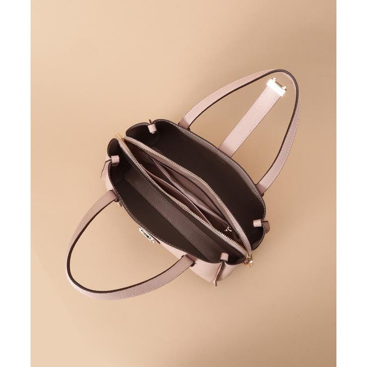 スクエア金具 シンプルハンドバッグ[品番：STJW0012419]｜Samantha