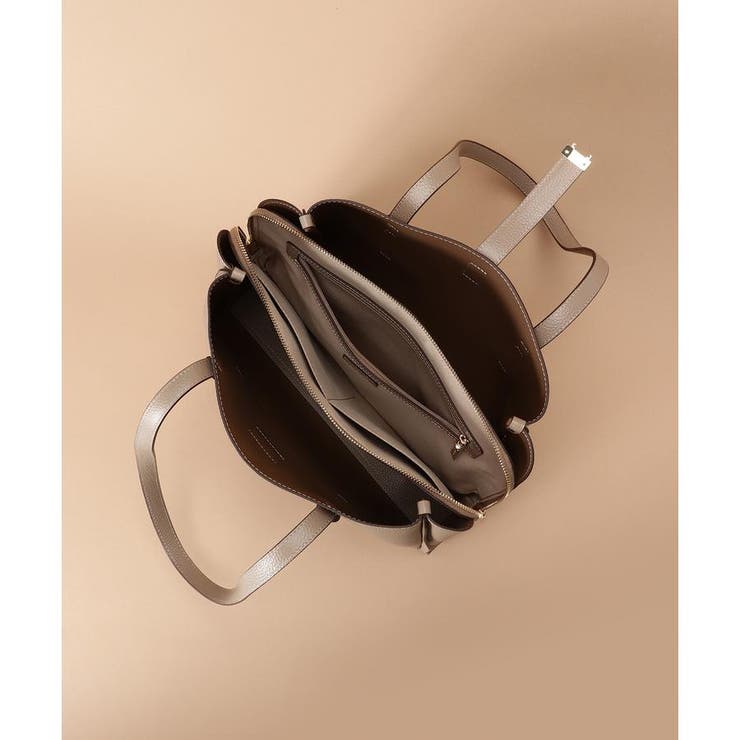 スクエア金具 シンプルトートバッグ[品番：STJW0012420]｜Samantha 