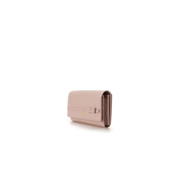 リボンビジューベルトかぶせ長財布[品番：STJW0005358]｜Samantha 