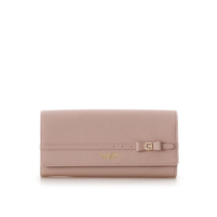 リボンビジューベルトかぶせ長財布[品番：STJW0005358]｜Samantha 