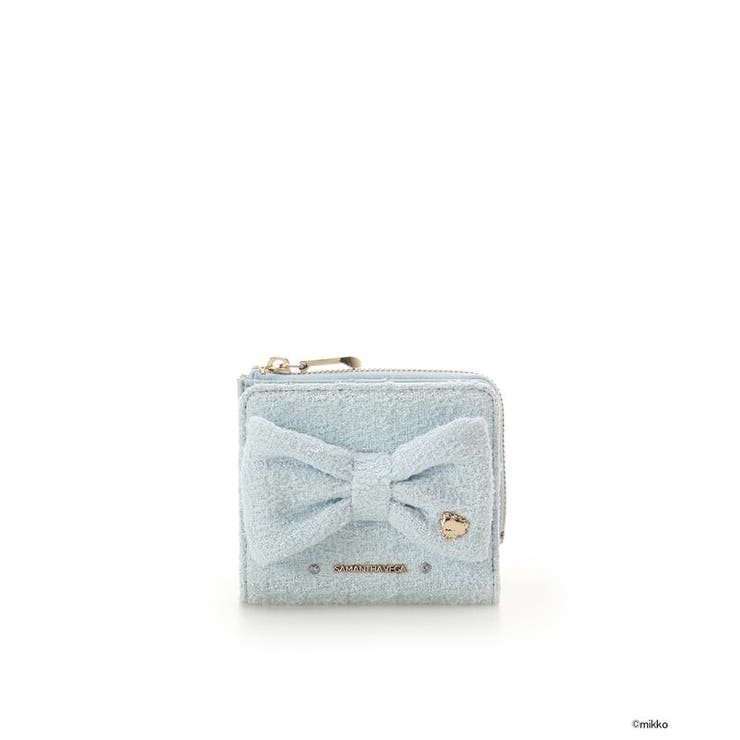 ライトブルー | Lil ala mode×SAMANTHAVEGAコレクション 二つ折財布 | SAMANTHAVEGA
