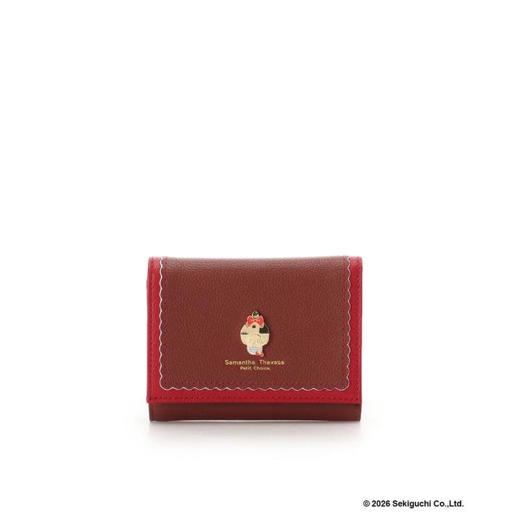 レッド | 『モンチッチ』コレクション 折財布 | Samantha Thavasa Petit Choice