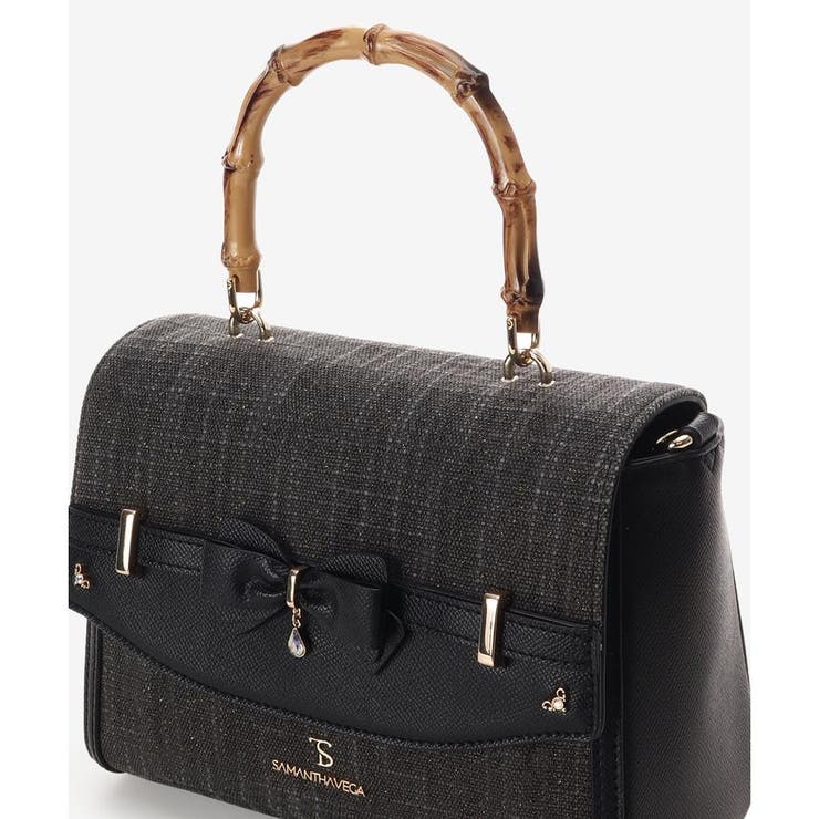 マテリアルアクセントリボンショルダーバッグ | SAMANTHAVEGA | 詳細画像2 