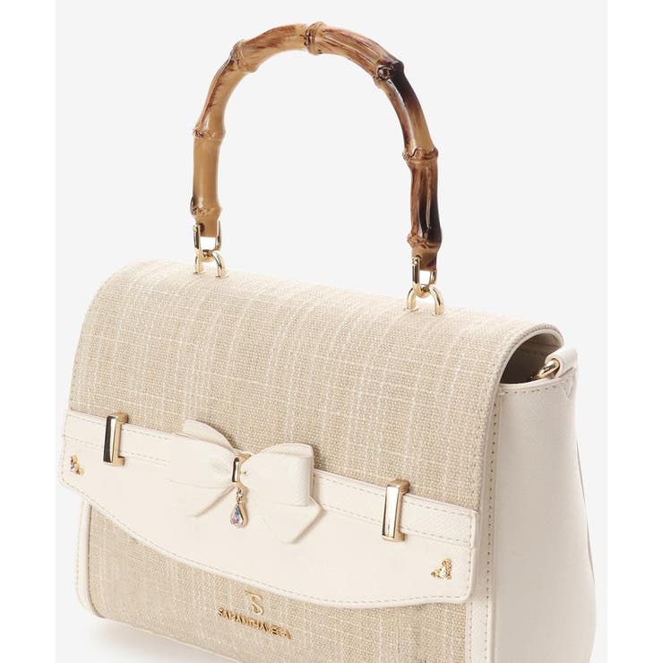 マテリアルアクセントリボンショルダーバッグ | SAMANTHAVEGA | 詳細画像8 