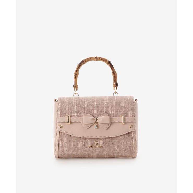 ピンク | マテリアルアクセントリボンショルダーバッグ | SAMANTHAVEGA