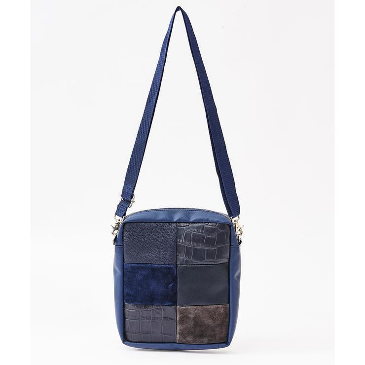 ネイビー | パッチワーク6面ショルダー | KINGZ