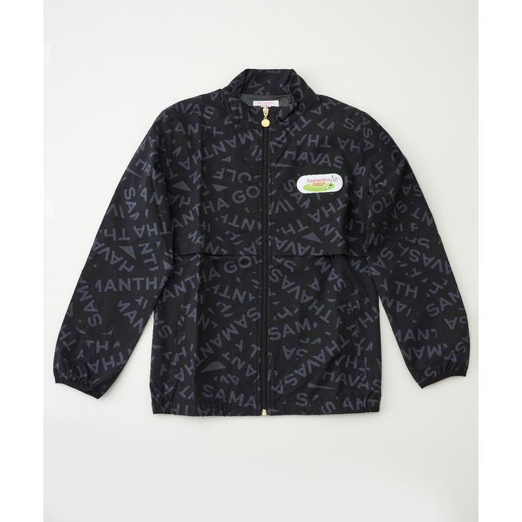 ブラック | ロゴテープ軽量ジップジャケット | Samantha GOLF