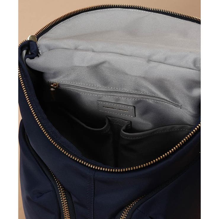 サマンサタバサ リュック 縦32㌢ 横20㌢ マチ10㌢（ナイロン×レザー  