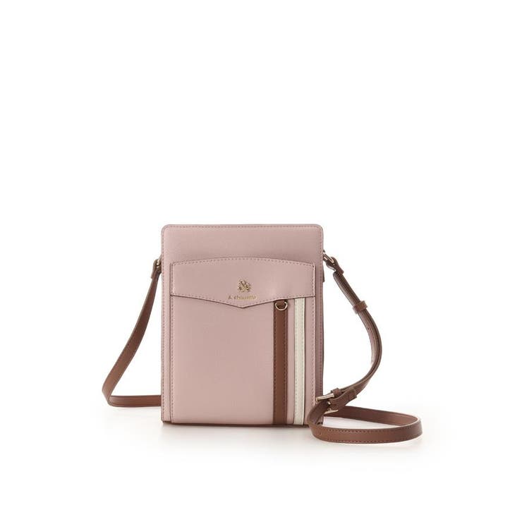 ピンク | スポーティーライン縦型スクエアショルダーバッグ | & chouette