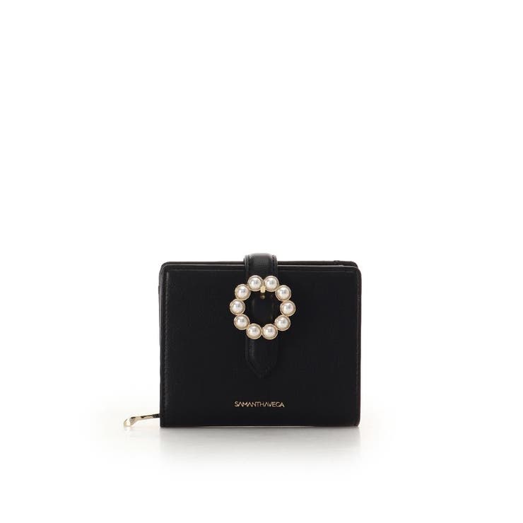 ブラック | サークルパール折財布 | SAMANTHAVEGA