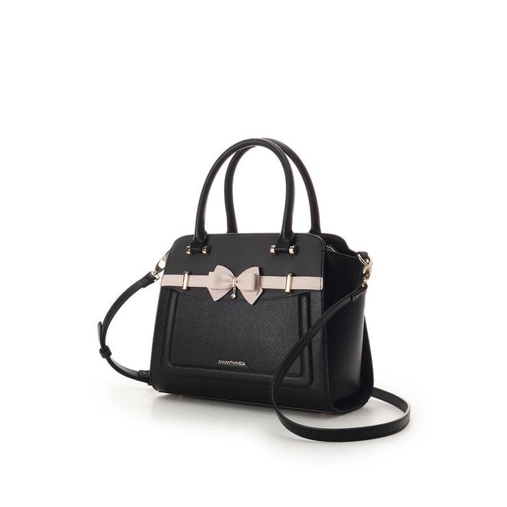 バイカラーアクセントリボンハンドバッグ | SAMANTHAVEGA | 詳細画像2 