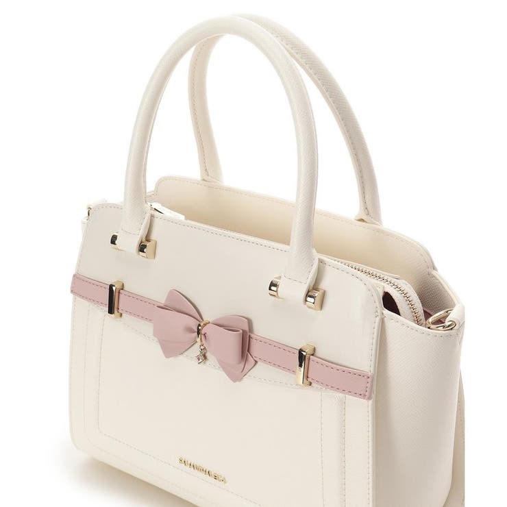 バイカラーアクセントリボンハンドバッグ | SAMANTHAVEGA | 詳細画像11 