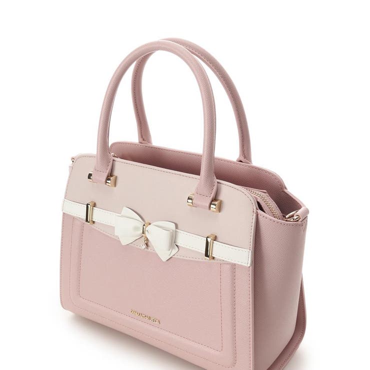 バイカラーアクセントリボンハンドバッグ | SAMANTHAVEGA | 詳細画像18 