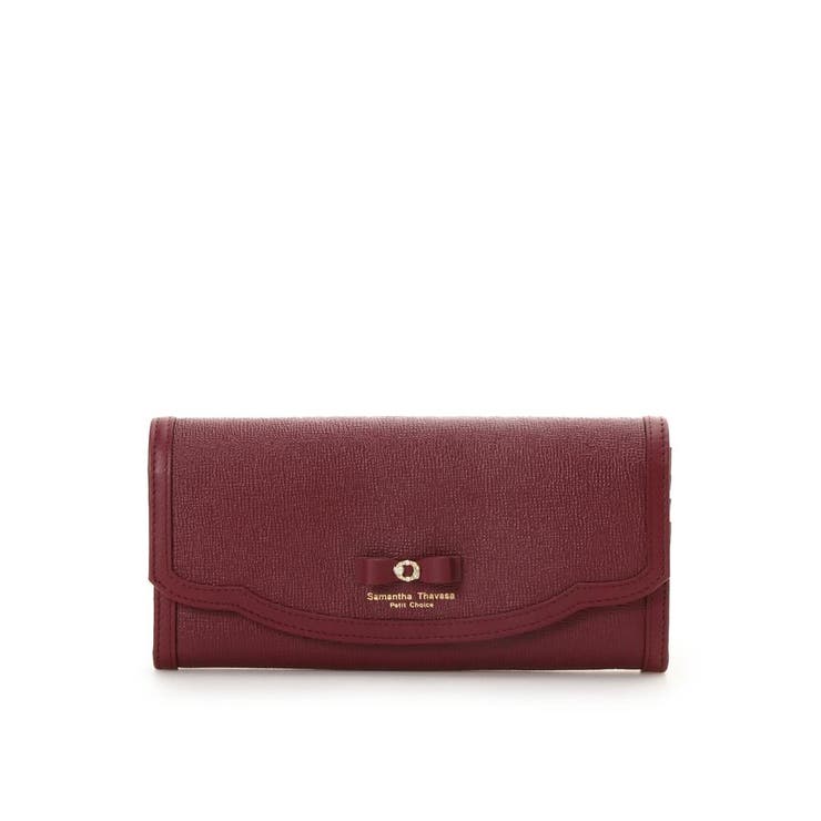 レッド | オータムカラーリボン 長財布 | Samantha Thavasa Petit Choice