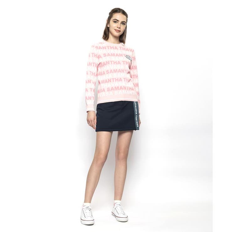 ピンク | ボーダーニットプルオーバー | Samantha GOLF