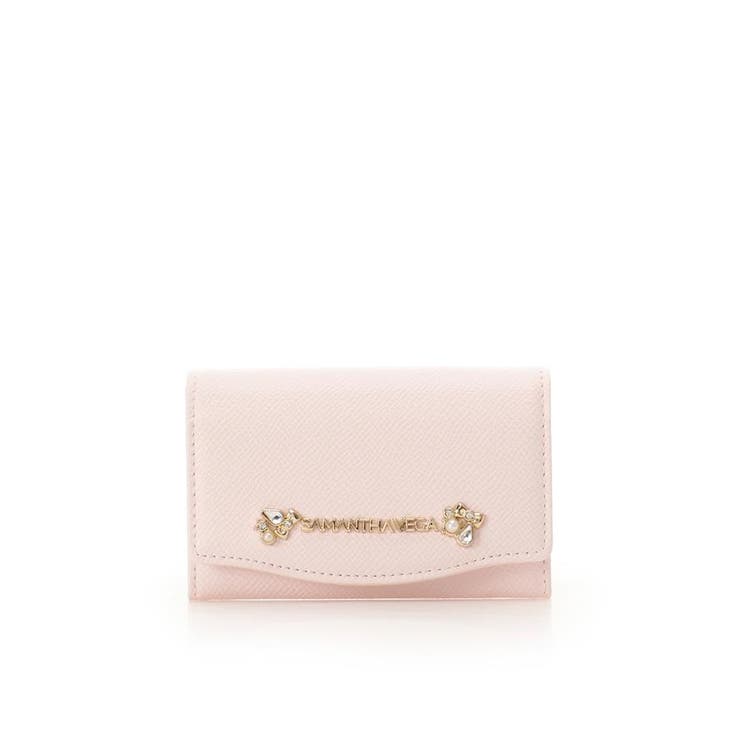 ピンク | アクセントビジューカードケース | SAMANTHAVEGA