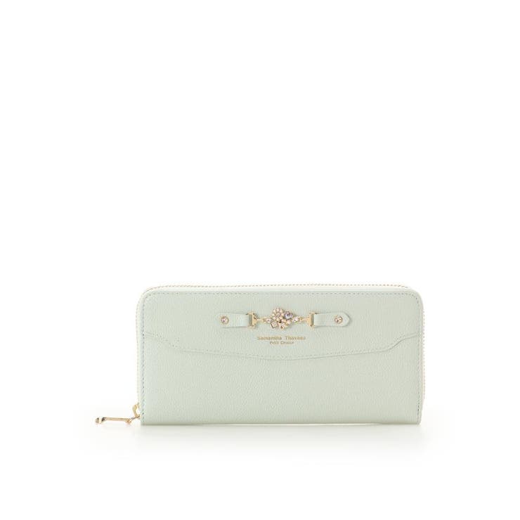 ミント | フラワービット 長財布 | Samantha Thavasa Petit Choice