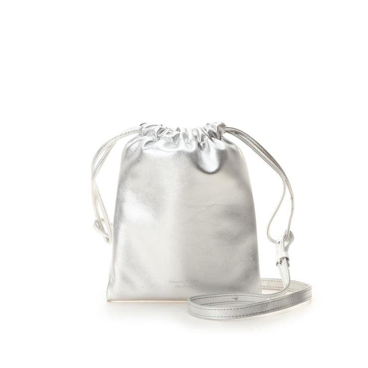 シンプルレザー巾着ショルダーバッグ[品番：STJW0006273]｜Samantha 