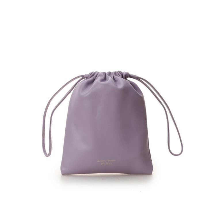 シンプルレザー巾着ショルダーバッグ[品番：STJW0006273]｜Samantha 