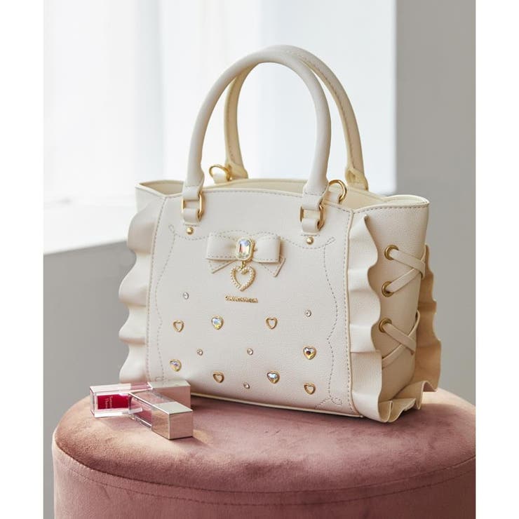 サイドレースアップリボンビジューミニフラッター | SAMANTHAVEGA | 詳細画像10 