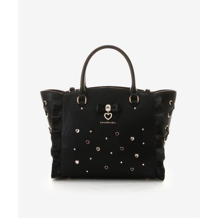 サイドレースアップリボンビジューフラッター | SAMANTHAVEGA | 詳細画像2 