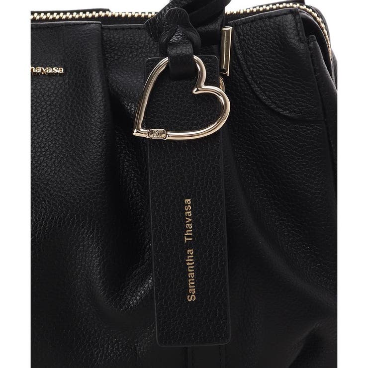 タックデザインソフトレザーハンドバッグ | Samantha Thavasa | 詳細画像5 