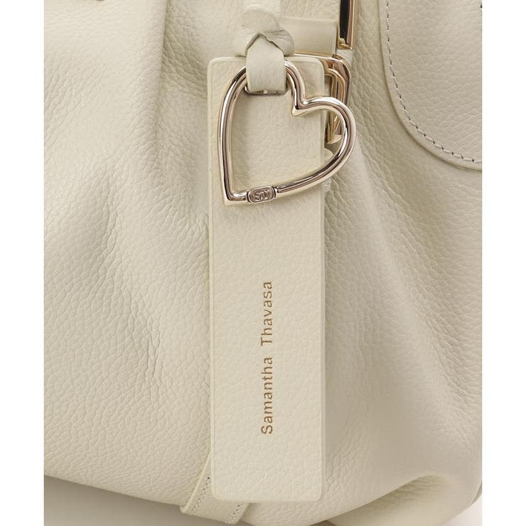 タックデザインソフトレザーハンドバッグ | Samantha Thavasa | 詳細画像11 