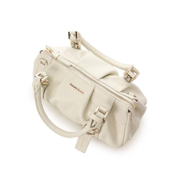 タックデザインソフトレザーハンドバッグ | Samantha Thavasa | 詳細画像9 