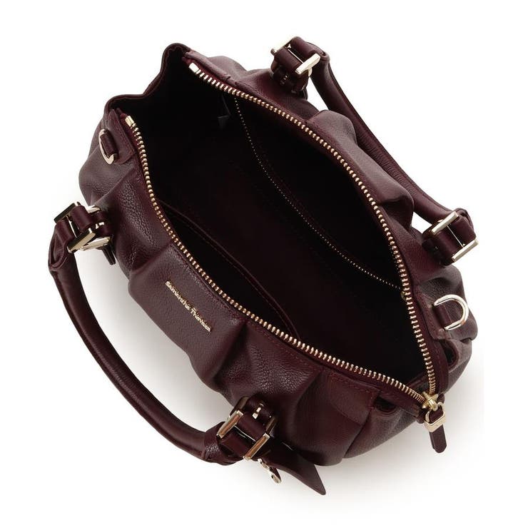 タックデザインソフトレザーハンドバッグ | Samantha Thavasa | 詳細画像22 