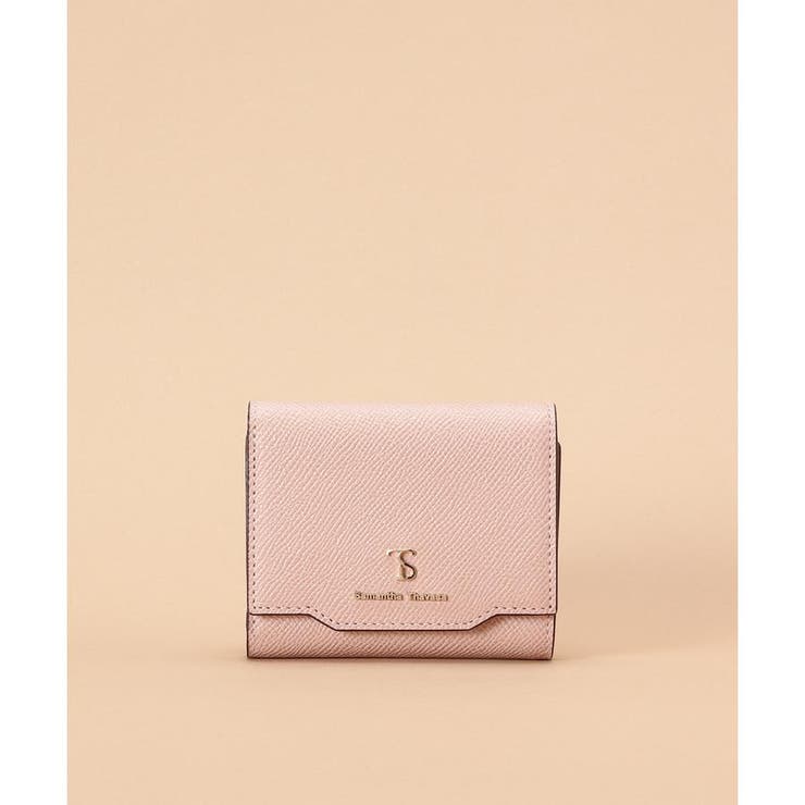 ピンクベージュ | シンプルラメ 三つ折り財布 | Samantha Thavasa