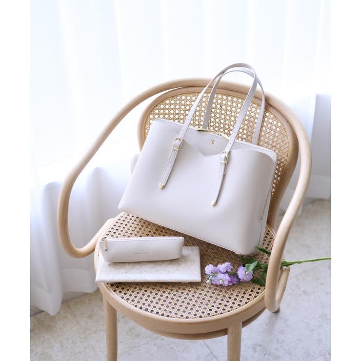 オフホワイト | プチハートA4トートバッグ | SAMANTHAVEGA