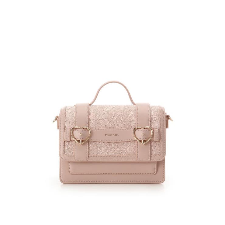 ピンク | レースハートベルトサッチェルショルダーバッグ | SAMANTHAVEGA