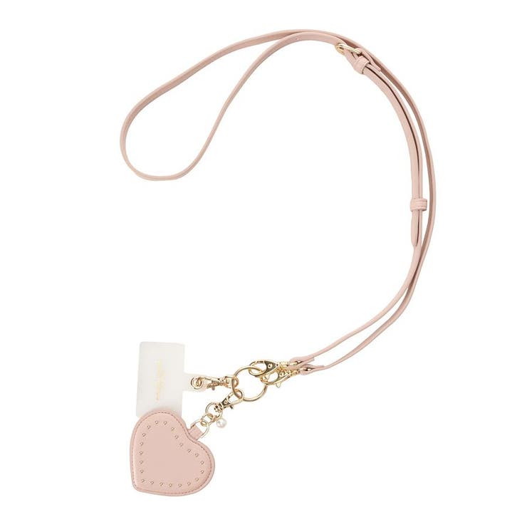 ピンクベージュ | ハートコレクション スマホストラップ | Samantha Thavasa Petit Choice