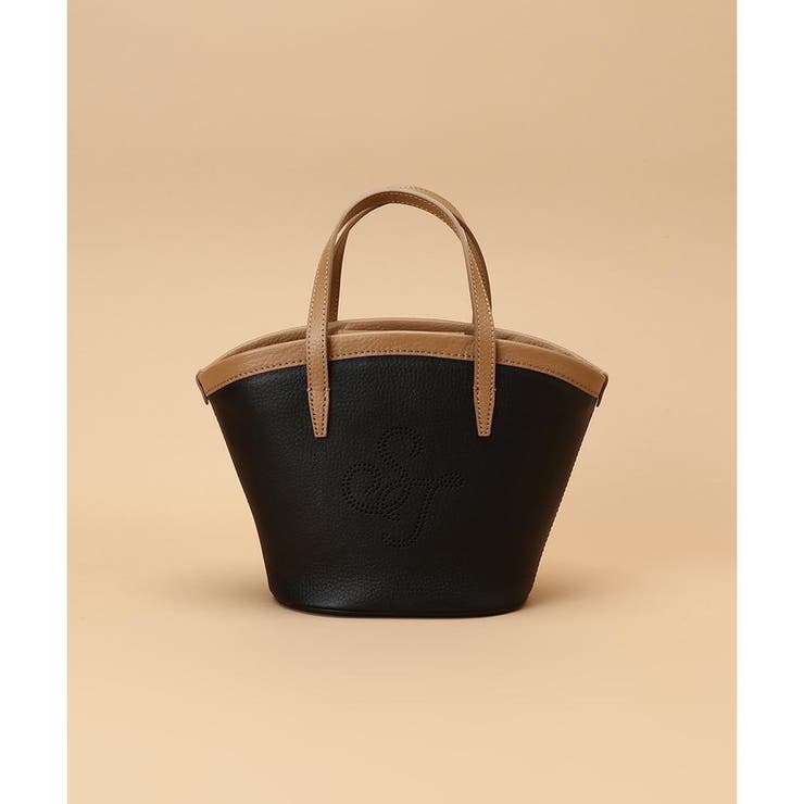 ブラック | パンチングデザイン ミニトート | Samantha Thavasa