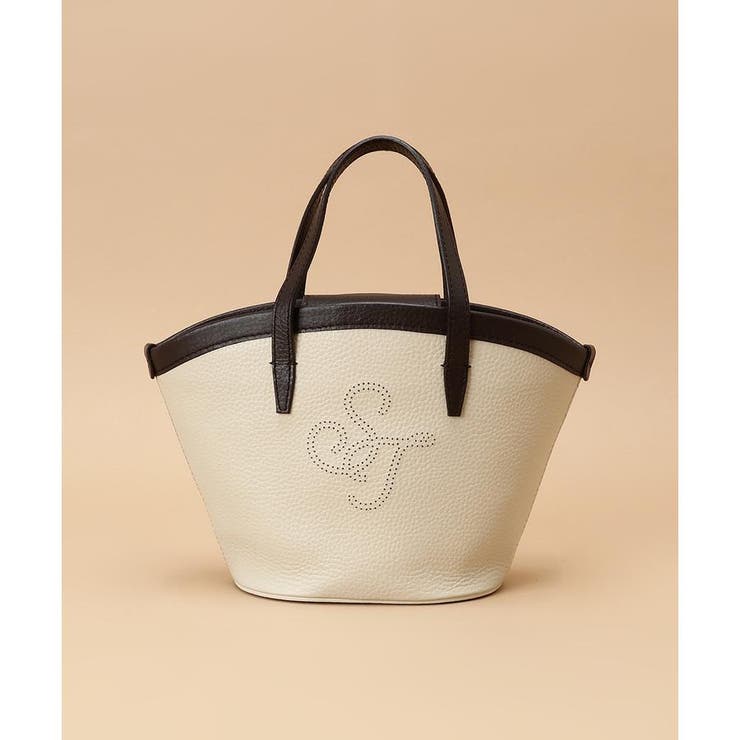 グレージュ | パンチングデザイン ミニトート | Samantha Thavasa