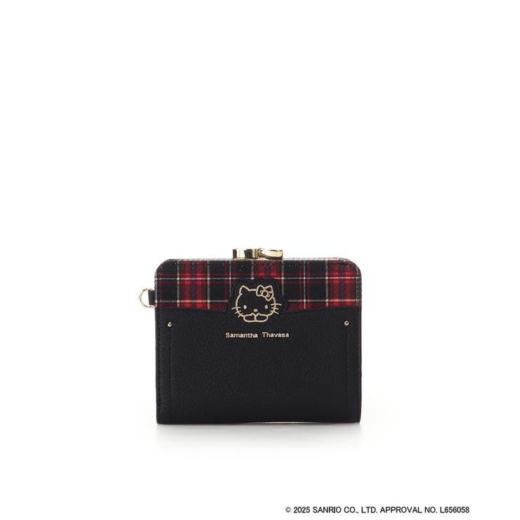 ブラック | 「ハローキティ」コレクション 口金折財布 | Samantha Thavasa