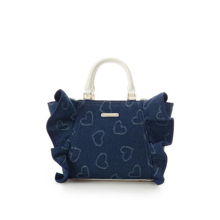 インディゴ | ハートデニムフリルハンドバッグ | SAMANTHAVEGA