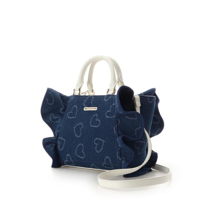 ハートデニムフリルハンドバッグ | SAMANTHAVEGA | 詳細画像1 