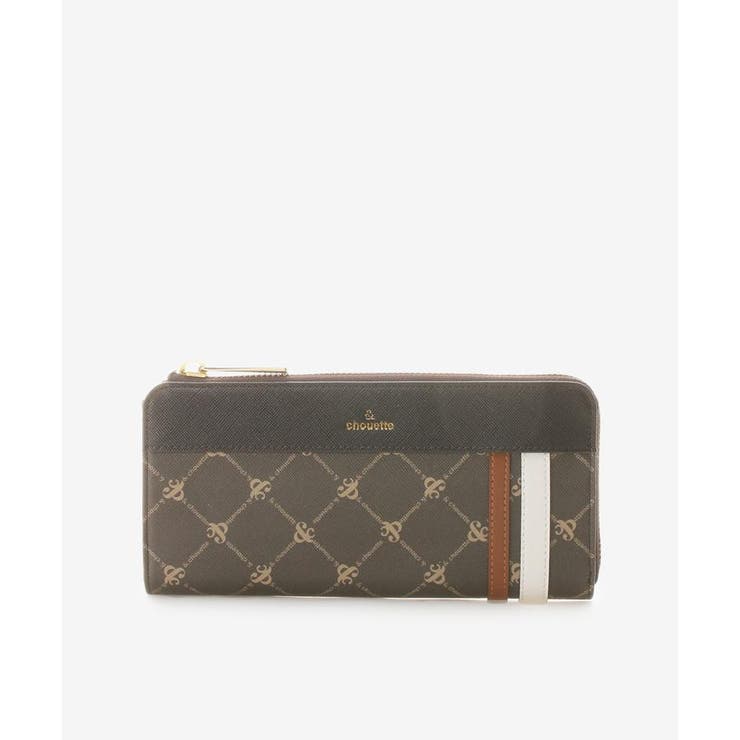 ダークブラウン | モノグラム スポーティーラインラウンド長財布 | & chouette