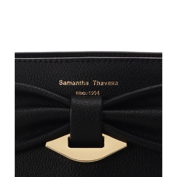 リボンモチーフ スプリットレザーショルダーバッグ | Samantha Thavasa | 詳細画像6 