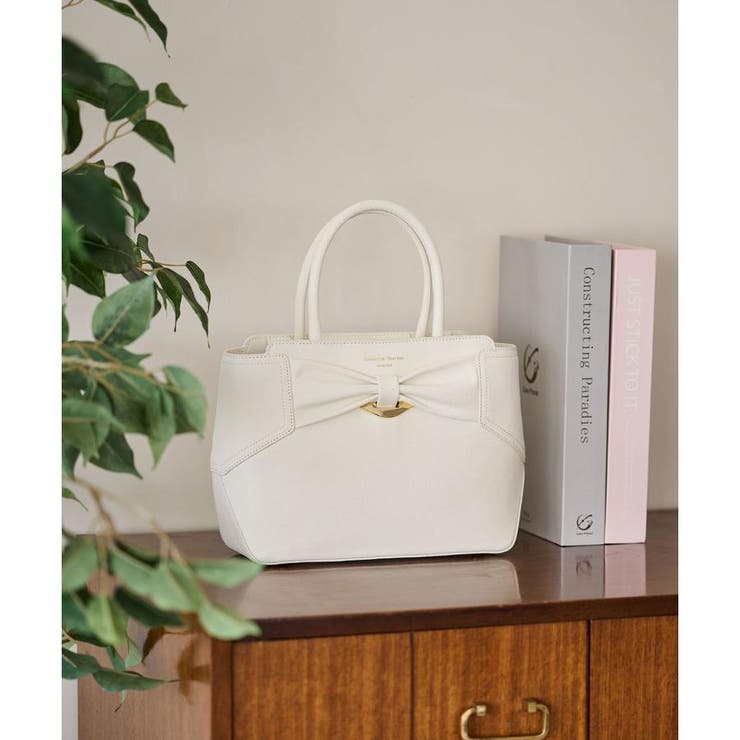 リボンモチーフ スプリットレザーハンドバッグ | Samantha Thavasa | 詳細画像8 