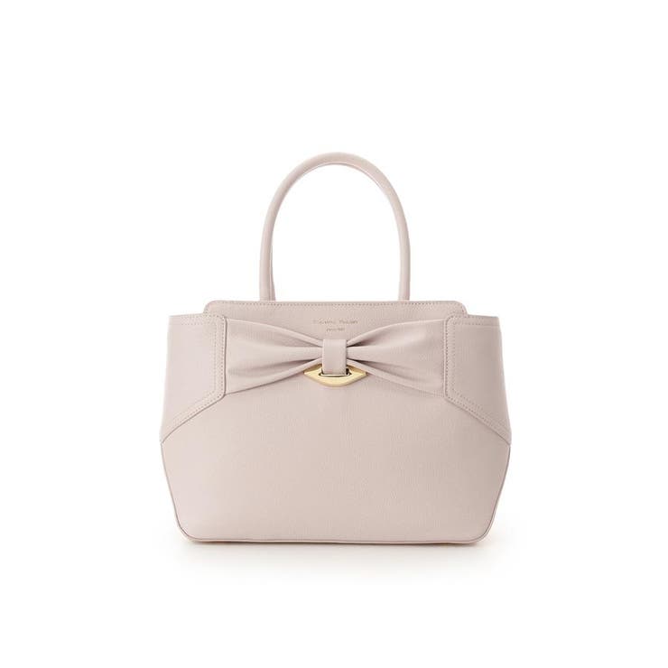 ピンク | リボンモチーフ スプリットレザーハンドバッグ | Samantha Thavasa