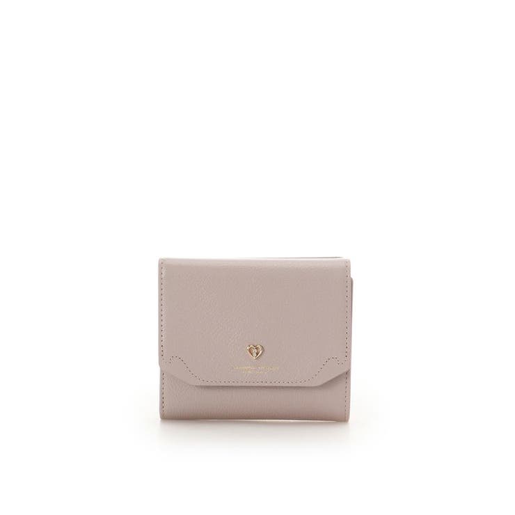 グレージュ | プチハート金具折財布 | Samantha Thavasa Petit Choice