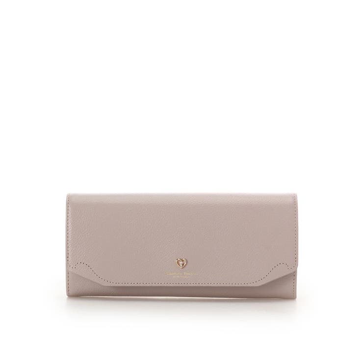 グレージュ | プチハート金具長財布 | Samantha Thavasa Petit Choice