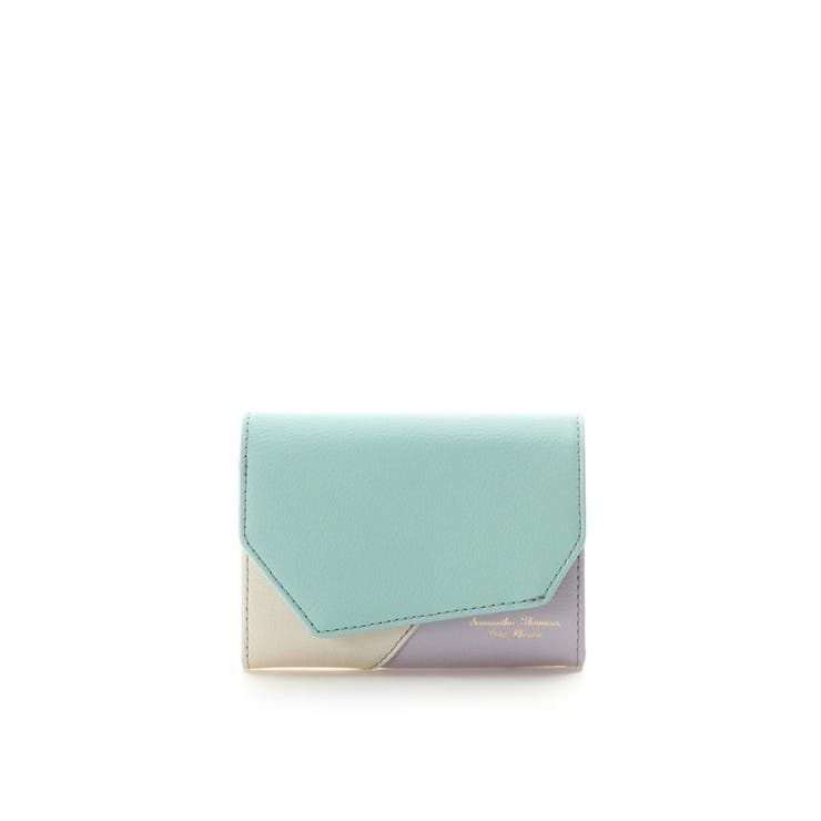 【新品未使用】サマンサタバサ　中折財布　パズルデザイン