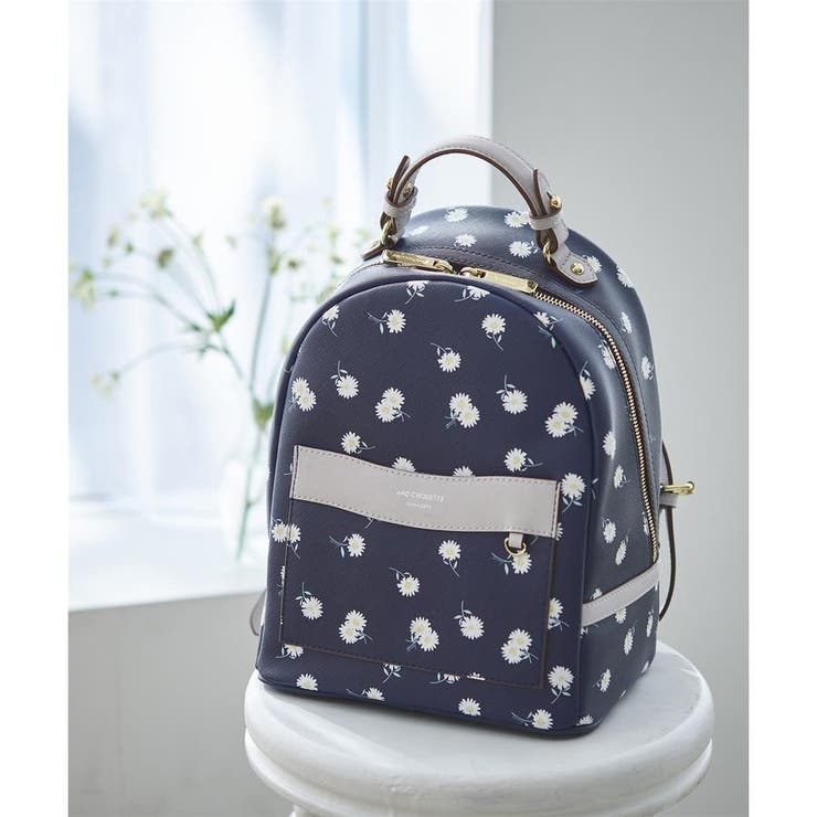 ネイビー | デイジーモチーフリュック | & chouette