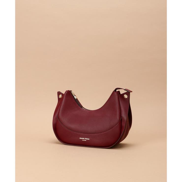 ハーフムーン レザーショルダーバッグ[品番:STJW0010693 ハーフムーン レザーショルダーバッグ[品番:STJW0010693