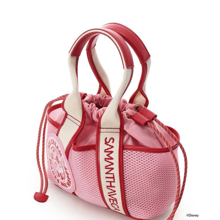 「ミッキーマウス＆フレンズ」ロゴテープハンドバッグ（ミニーマウス） | SAMANTHAVEGA | 詳細画像2 